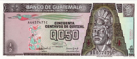 Гватемала, 0,5 кетцаль, 1992 г., UNC