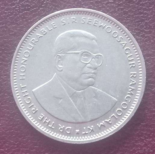 Маврикий 1 рупия, 1987-2010