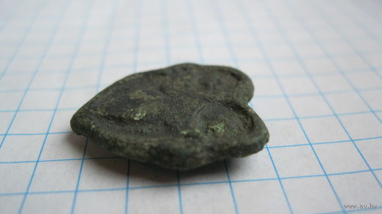 Накладка на кожу, ткань. Бронза, литье.