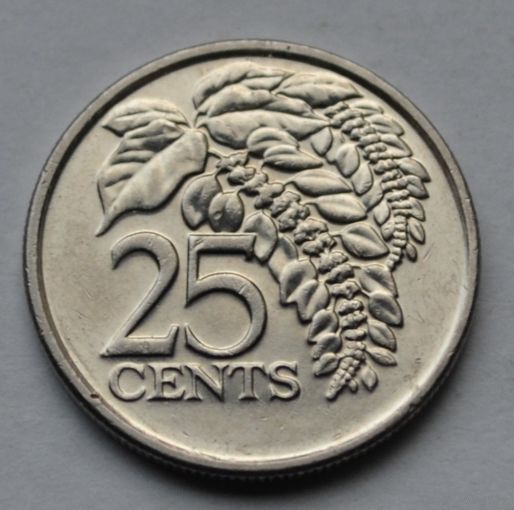 Тринидад и Тобаго, 25 центов 2007 г.