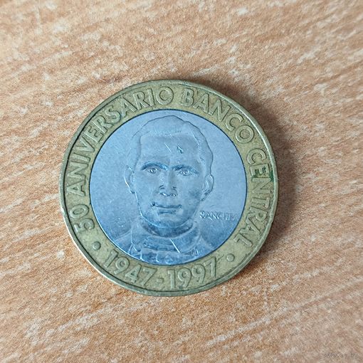 5 песос 1997 г. Доминикана.