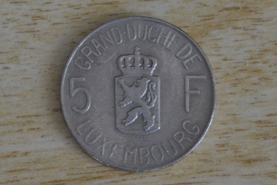 Люксембург 5 франков 1962