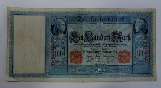 100 марок 1910г. Германия.