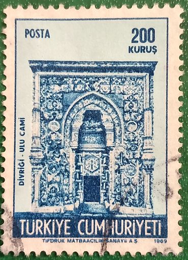 Турция 1969. Вход в большую мечеть и больницу Дивриги