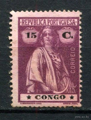 Португальское Конго - 1914 - Жница 15С - [Mi.109x] - 1 марка. Чистая без клея.  (Лот 129AW)