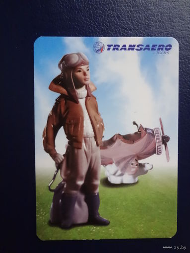 Календарик 2003 г.  Transaero.