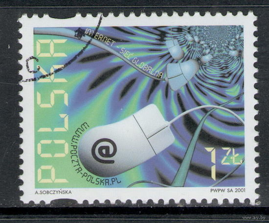 Польша /2001/ Интернет / Michel #PL 3877 / 1 Юбилейная Марка