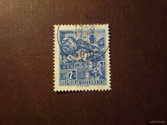 Австрия 1968 г.Фонтан Виверн на Новом месте, Клагенфурт./45а/