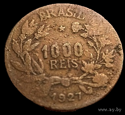 РЕСПУБЛИКА  СОЕДИНЁННЫХ ШТАТОВ БРАЗИЛИИ 1000 РЕАЛОВ /РЕЙС/ 1927