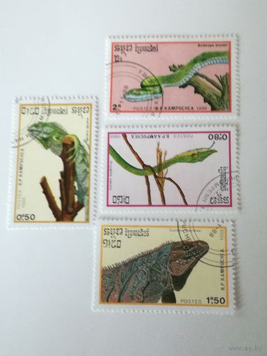 Камбоджа 1988. Рептилии