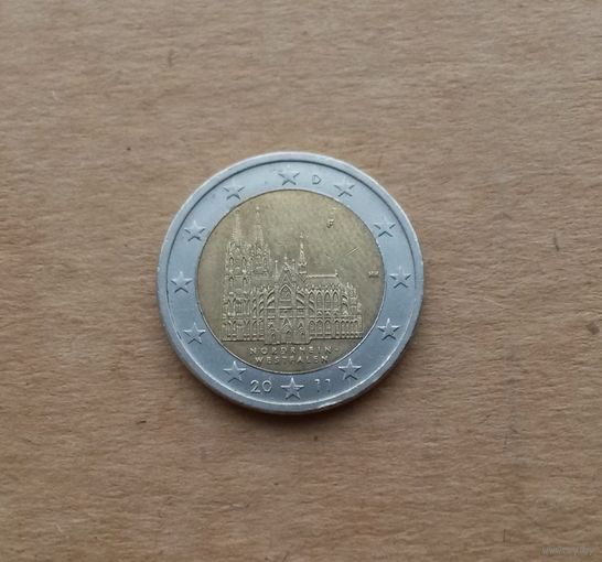 ФРГ, 2 евро 2011 г., Северная Рейн-Вестфалия
