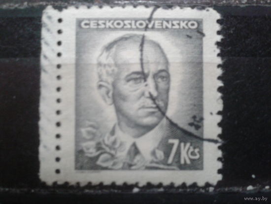 Чехословакия 1945 Президент Бенеш 7 крон