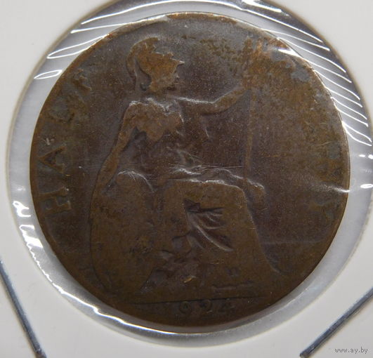 Великобритания 1/2 пени 1924 г