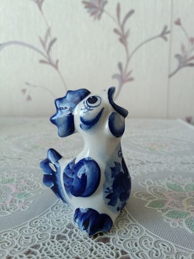 Петушок гжель фарфор, клеймо