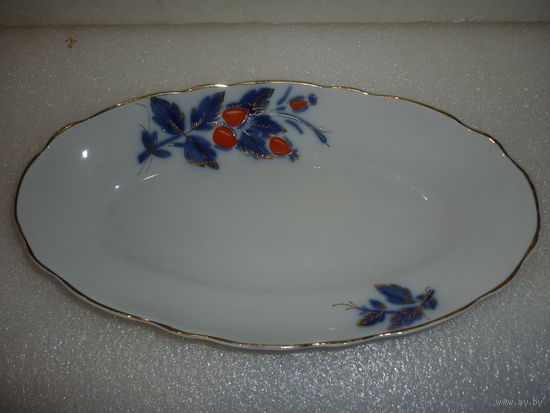 Тарелка Селёдочница Фарфор Коростень. СССР