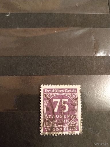 1923 Германия Рейх мих276 оценка 14 евро концовка серии (2-16)