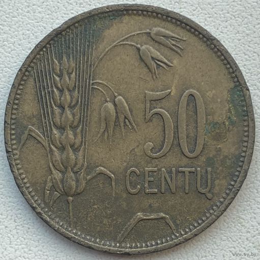 Литва 50 центов 1925 г.