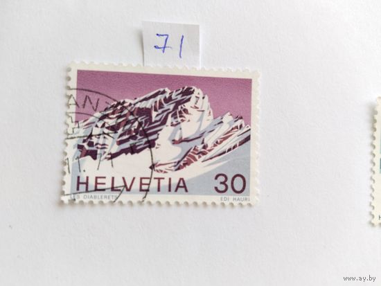 Швейцария  1971 горы
