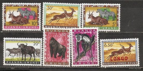 ФФ2 Руанда Урунди 1959 Фауна