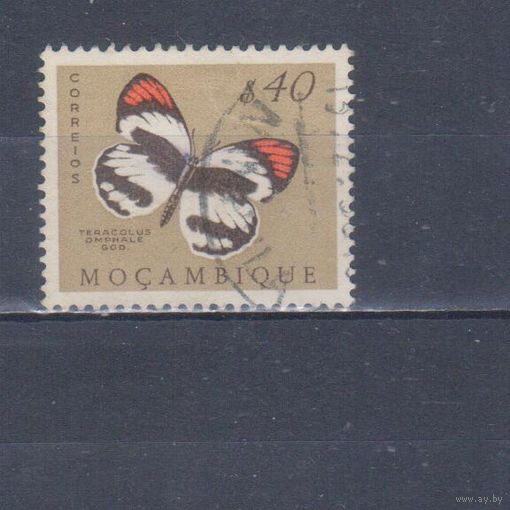 [217] Португальский Мозамбик 1953. Фауна.Бабочка.0,40 э. Гашеная марка.