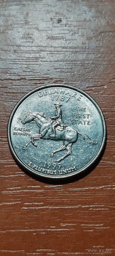 США Штаты и территории 25 центов (квотер) Делавер 1999