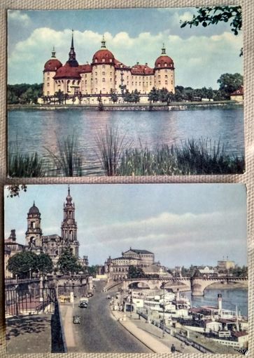 Открытки с видами немецких городов. Германия. 1950-60-е. 8 штук. Чистые (7 шт) Цена за 1 шт.