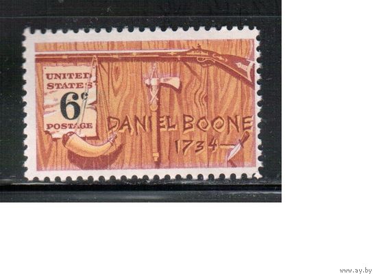 США-1968, (Мих.965),  **   , Фольклор, Ружье (одиночка)