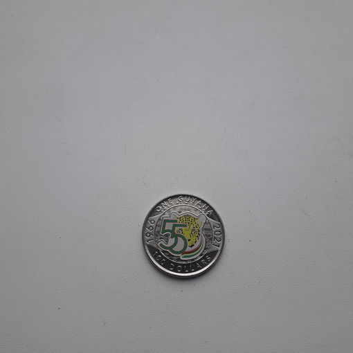 ГАЙАНА 100$ 2021 год/ юбилейка/