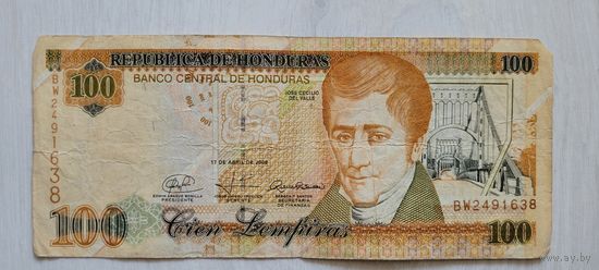 С 1 руб! Гондурас 100 лемпира. Нечастая