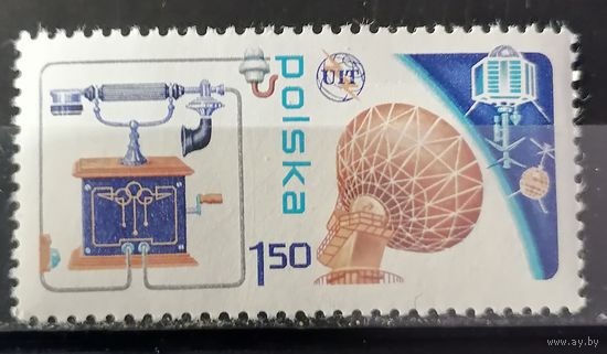 Польша 1977 100 летие телефонный связи