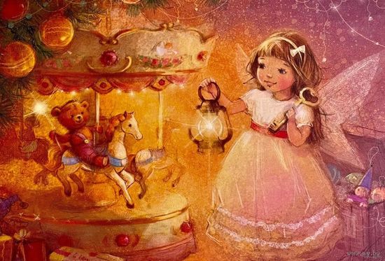 Открытка чистая 10х15 см. Художница Екатерина Бабок