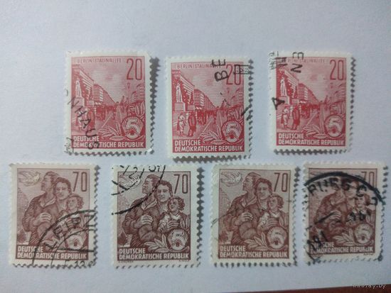 ГЕРМАНИЯ ГДР 1955 из серии Пятилетний план