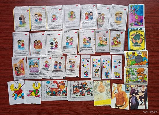 Вкладыши от жвачки