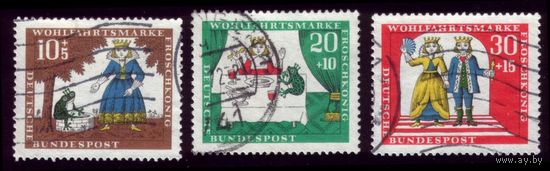 3 марки 1966 год ФРГ 523-525