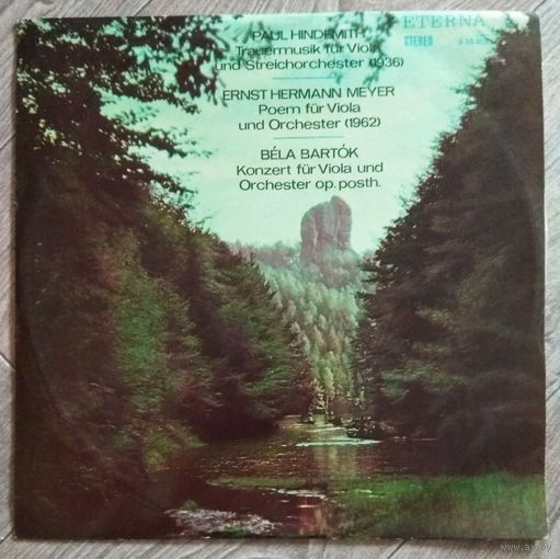 Paul Hindemith, Ernst Hermann Meyer, Bela Bartok - Trauermusik Fur Viola Und Streichorchester (1936) / Poem Fur Viola Und Orchester (1962) / Konzert Fur Viola Und Orchester Op. Posth.