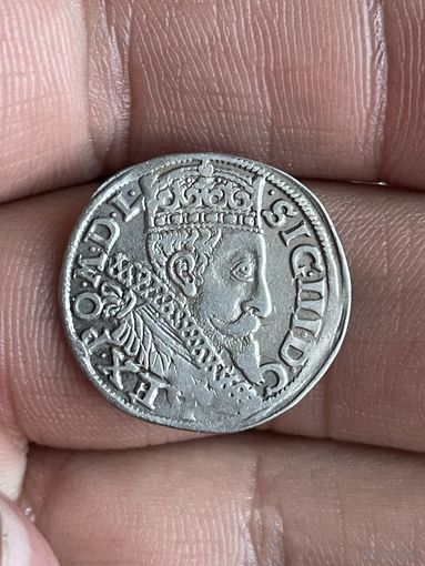 3 гроша 1597 красивая монета!