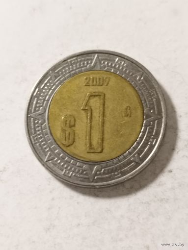 Мексика 1 песо 2007