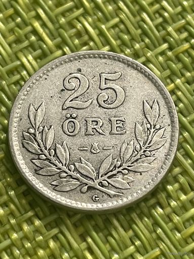 Швеция 25 оре 1938г (серебро)