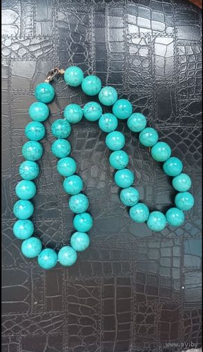 Бусы под бирюзу