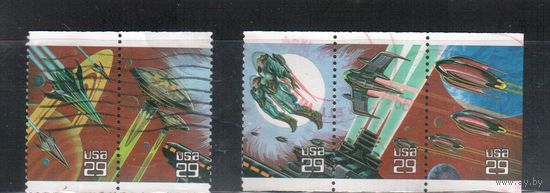 США-1993, (Мих.2337-2341) , гаш., Космос(полная серия)(1)