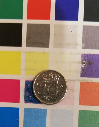 Нидерланды 10 центов 1976