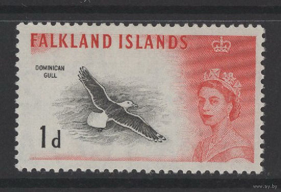 Фолкленды / Falkland Is 1966* 1d  Доминиканская чайка