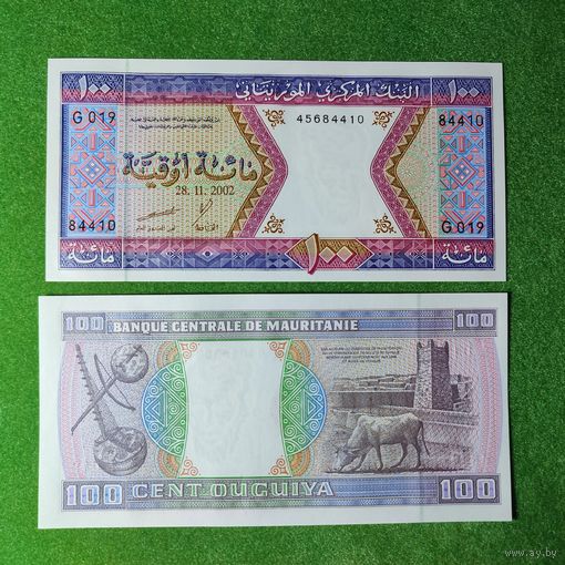Мавритания, 100 угий 2002 г. UNC