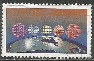 Канада. 50 лет радио. 1986г. Mi#1003.