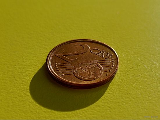 Ирландия. 2 евроцента 2002. Брак, смещение. Торг.