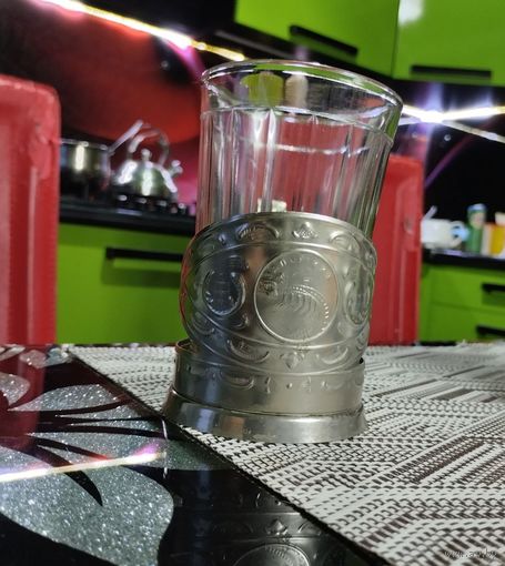 Подстаканник и стакан СССР