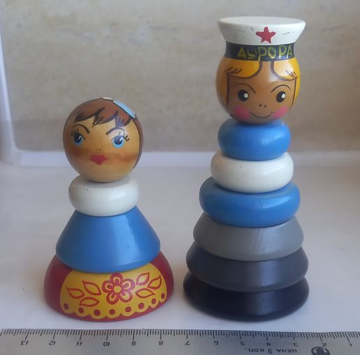 Игрушки ,пирамидка ,деревянные.Агитация.СССР.