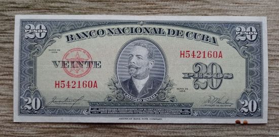 Werty71 Куба 20 Песо 1958 банкнота