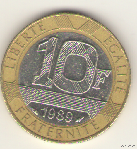 10 франков 1989 г.