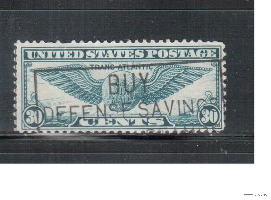 США-1939, (Мих.450), гаш.   , Авиапочта ,Авиация, Знак пилота, (одиночка)(6)